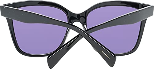 Yohji Yamamoto 5002-001-55-17-140 Gafas de sol unisex con marco de plástico negro