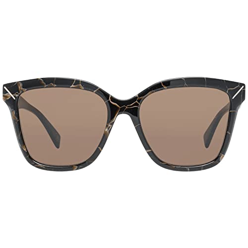 Yohji Yamamoto 5002-134-55-17-140 Gafas de sol unisex de marco de plástico marrón