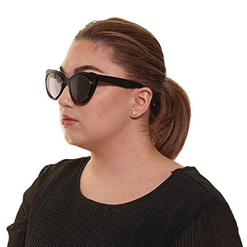 Yohji Yamamoto 7021-002-52-20-148 Gafas de sol de marco de plástico negro para mujer