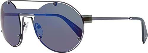 Yohji Yamamoto 7026-613-136-0-130 Gafas de sol unisex con marco de metal azul marino