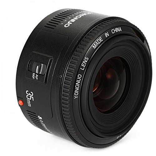 YONGNUO YN35mm F2 de la lente 1: 2 AF / MF gran angular fijo / Primer enfoque automático de la lente para Canon EOS EF del montaje de la cámara + WINGONEER difusor de flash