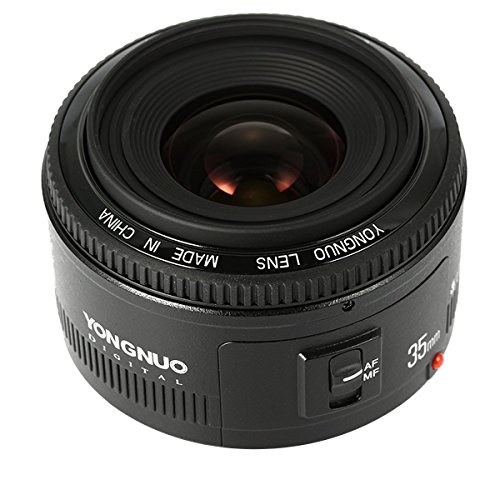 YONGNUO YN35mm F2 de la lente 1: 2 AF / MF gran angular fijo / Primer enfoque automático de la lente para Canon EOS EF del montaje de la cámara + WINGONEER difusor de flash