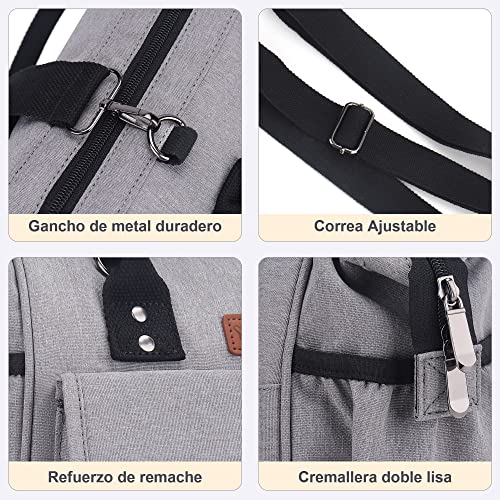 YOUNGOA Bolsa Térmica Porta Alimentos, 12L Bolsa Isotermica Mujer con Bandolera, Bolsa de Almuerzo Térmica Impermeable para Trabajo Oficina Playa Viaje