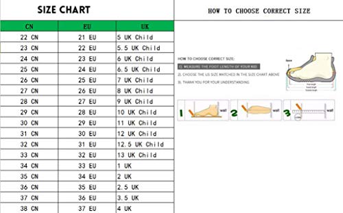 Zapatillas Deportivas para niños Primavera y otoño cómoda Malla Transpirable Antideslizante Zapatos Planos Resistentes al Desgaste niños y niñas al Aire Libre Zapatos de Running Deportivos Ligeros