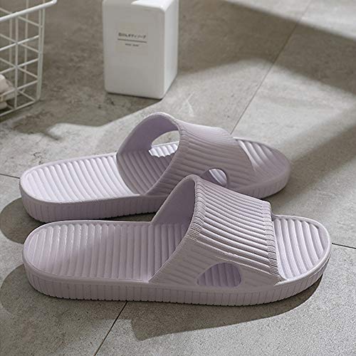 Zapatillas Unisex Antideslizantes Zapatillas con Suela de Espuma Ultraligera para Interior, Exterior, baño, jardín y Piscina (Púrpura EU38-39)