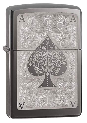 Zippo Ace Lighter - Mechero, Color Negro