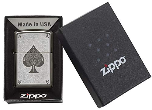 Zippo Ace Lighter - Mechero, Color Negro