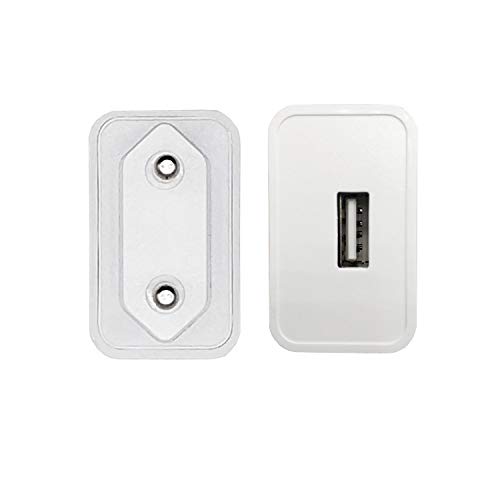 ZLONXUN Cargador de 2 Paquetes - Adaptador de Enchufe de Carga USB (5V / 2A) - Compatible con iPhone Samsung Huawei Xiaomi Nokia, Tableta, Lector electrónico, Auriculares,Consola Juegos