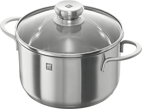 Zwilling 40110-009 Nova - Batería de cocina, set de 5 piezas, Acero inoxidable, Apto para todo tipo de cocinas, incluída inducción