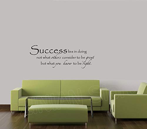 ZWXDMY Letras Pegatinas Pared,Éxito Motivación Significado Etiqueta Home Salón Decoración Impermeable De PVC Extraíble para Inspirar La Oficina Cartel Mural-10 Blush-117X42 Cm