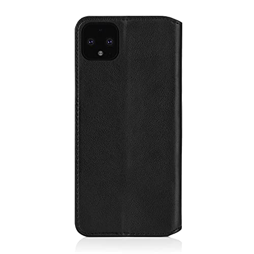 32nd Classic Series 2.0 - Funda Tipo Libro de Piel Real para Google Pixel 4 XL, Carcasa de Cuero Premium diseñada con Cartera, Cierre Magnetico y Soporte Integrado - Negro