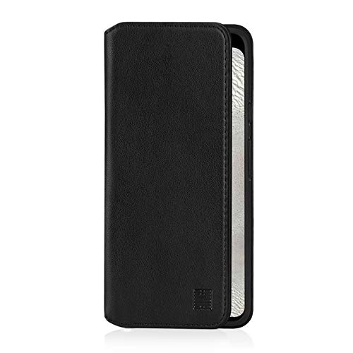 32nd Classic Series 2.0 - Funda Tipo Libro de Piel Real para Google Pixel 4 XL, Carcasa de Cuero Premium diseñada con Cartera, Cierre Magnetico y Soporte Integrado - Negro