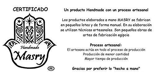 5 Perfumeros egipcios de cristal soplado hechos a mano, Pack 5 unidades, altura 9/12 cm Aprox. Una pieza de artesanía