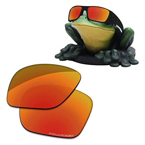 Acefrog Lentes de repuesto polarizadas de 1,4 mm de grosor para gafas de sol Oakley Fuel Cell OO9096, Jaffa Orange - Polarizado tallado de 1,4 mm de grosor, Talla única