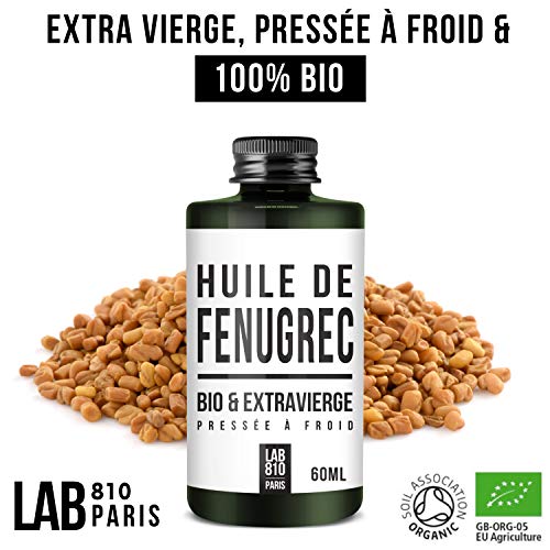 ACEITE BIO DE FENOGRECO 100% Puro y Natural, Prensado en Frío y Extra Virgen. Ayuda a aumentar el busto (60ml)