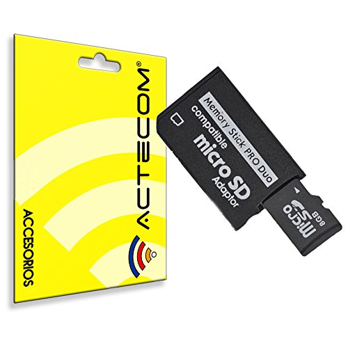 actecom® Adaptador Tarjeta Micro SD/MICROSD A PSP Memory Stick Pro Duo