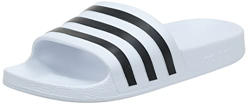 adidas Adilette Aqua Chanclas Unisex Adulto, Blanco Ftwbla Negbás Ftwbla 000, 42 EU