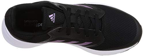 adidas Galaxy 5, Running Shoe Mujer, Core Black/Cherry Metallic/Cloud White, 38 EU