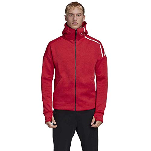 adidas M Zne HD FR Chaqueta con Capucha, Hombre, Rojo (Escarl/Blanco), S