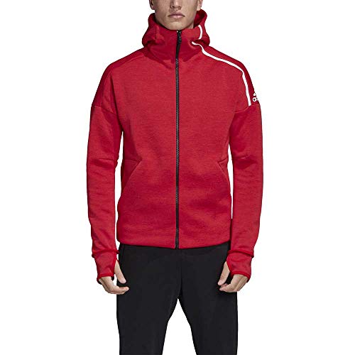 adidas M Zne HD FR Chaqueta con Capucha, Hombre, Rojo (Escarl/Blanco), S