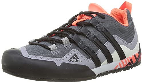 adidas Terrex Swift Solo, Zapatillas de Senderismo Unisex Adulto, GRISEI/NEGBÁS/Rojsol, 44 2/3 EU