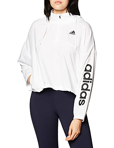 adidas W AT WB Cortavientos, Mujer, Blanco/Negro, XS