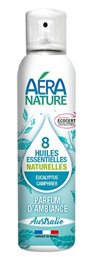 AERA NATURE: Perfume ambiente natural, de 125ml, con 8 aceites esenciales"Australia" - eucalipto, alcanfor