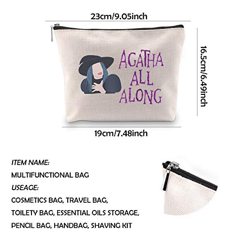 Agatha All Along Agatha Harkness - Bolsa de cosméticos con cremallera inspirada en Agatha Harkness