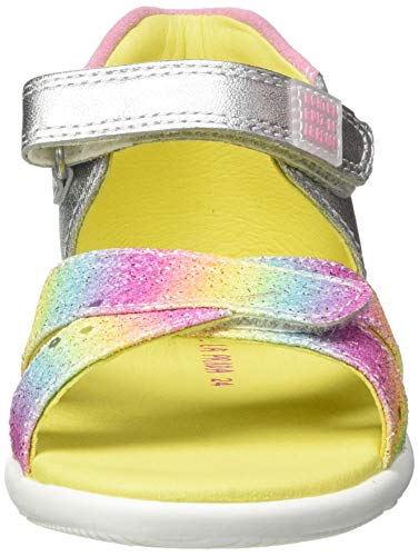 Agatha Ruiz de la Prada 212903-B, Sandalia Niñas, Plata (Soleil), 22 EU