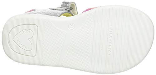 Agatha Ruiz de la Prada 212903-B, Sandalia Niñas, Plata (Soleil), 22 EU