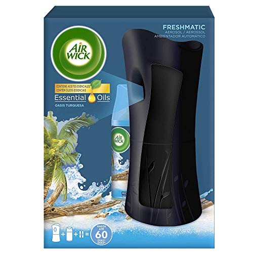 Air Wick - Ambientador Freshmatic Life Scents Oasis, color Negro - [pack de 2]