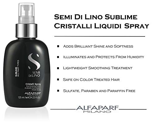 AlfaParf Semi Di Lino Sublime Cristal Spray, Único, Aloe, 125 Mililitro