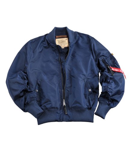 ALPHA INDUSTRIES MA-1 TT Chaqueta, Ocean Blue, L para Hombre