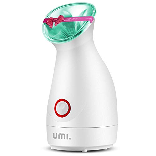 Amazon Brand - Umi Sauna Facial Vaporizador Facial Profesional Sauna Spa de vapor nanoiónico para limpieza profunda del cutis que ayuda a abrir los poros, a eliminar los puntos negros, verde