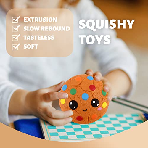 Anboor 4.3 "Squishies Cookies Chocolate Kawaii Suave Crecimiento Lento Perfumado Alimentos Squishies Alivio del estrés Juguetes Infantiles Colección de Regalos