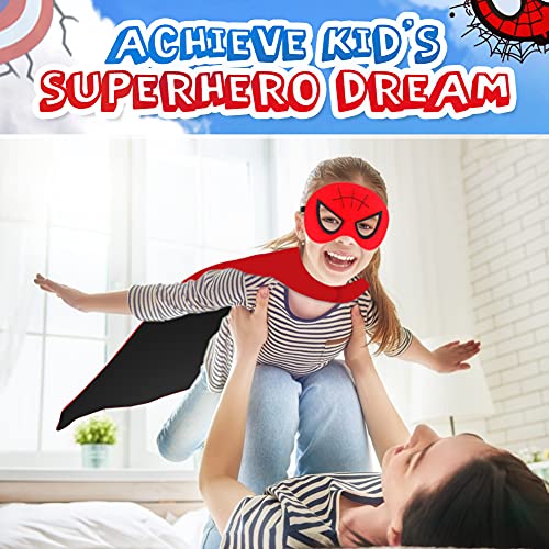 ANGELEMM 3 Pcs Capa de Superhéroe para Niños, Disfraz Carnaval Superheroes Juguetes Regalos Niña y Niño 3 4 5 6 Años, Disfraces Halloween Infantiles para Cosplay de Fiesta de Cumpleaños de Navidad