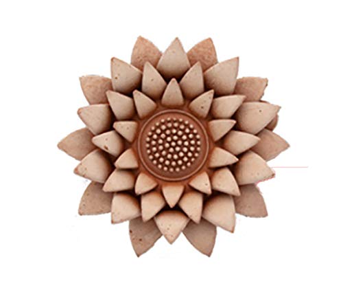 ANTICO MESTIERE Decoración flor pétalos ninfea 15 cm de terracota