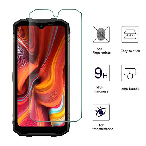 AOKUMA Protector de Pantalla para Doogee S96 Pro, [2 Unidades] Cristal Templado para Doogee S96 Pro Fácil Instalación, Sin Burbujas, Alta Definicion, 9H Dureza, Anti-Arañazos