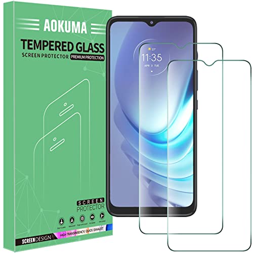 AOKUMA Protector de Pantalla para Motorola Moto G50 5G, [2 Unidades] Cristal Templado para Motorola Moto G50 5G Fácil Instalación, Sin Burbujas, Alta Definicion, 9H Dureza, Anti-Arañazos