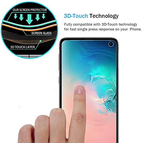 AOKUMA Protector de Pantalla para samsung galaxy s10e, [2 Unidades] Cristal Templado para samsung galaxy s10e Fácil Instalación, Sin Burbujas, Alta Definicion, 9H Dureza, Anti-Arañazos