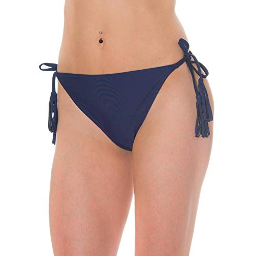 Aquarti Braguitas de Bikini de Mujer Atados, Azul Oscuro, 42