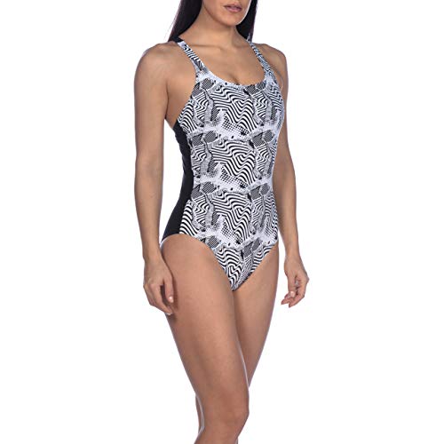 Arena W Cradle Back One Piece Bañador Bodylift Mujer Viola Copa B, Black, 46