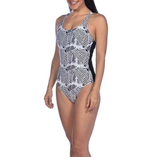 Arena W Cradle Back One Piece Bañador Bodylift Mujer Viola Copa B, Black, 46