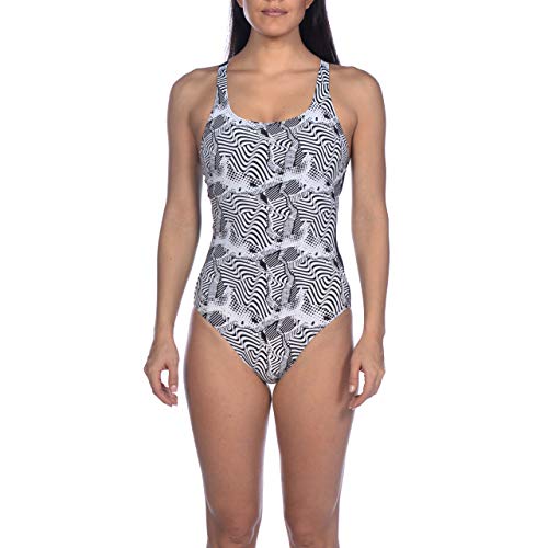 Arena W Cradle Back One Piece Bañador Bodylift Mujer Viola Copa B, Black, 46