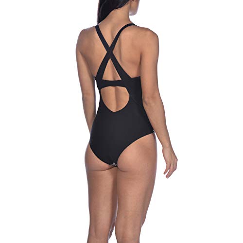 Arena W Cradle Back One Piece Bañador Bodylift Mujer Viola Copa B, Black, 46