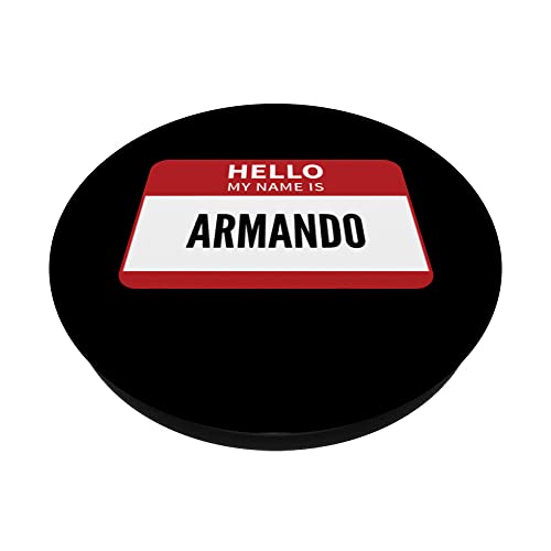 Armando Nombre Tag, Hola Mi Nombre Es Armando PopSockets PopGrip Intercambiable