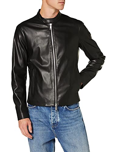 Armani Exchange Eco-Leather Blouson Chaqueta Bomber, Negro (Black 1200), XX-Large para Hombre