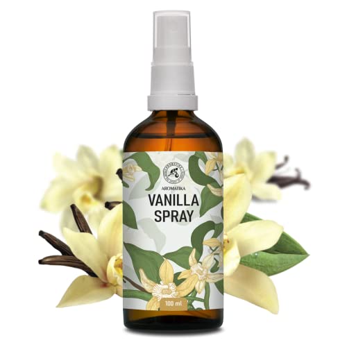 Aroma Spray con Aceite Esencial Vainilla 100ml - Perfumador Hogar - Perfume de Interior - Fragancia Vainilla - Spray Almohada - Ambientador Armario Ropa - Perfumador Spray