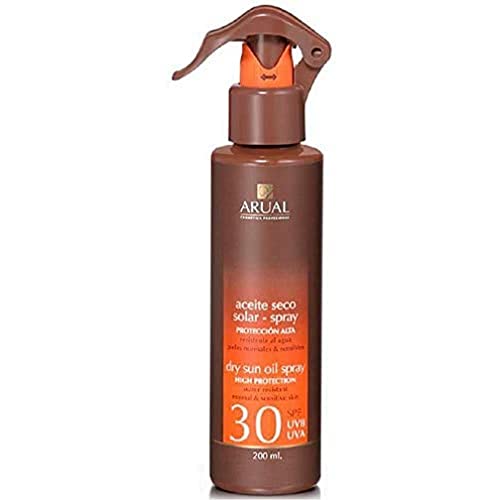 ARUAL Protector Solar Spf 30 en Spray, Marrón, 200 Mililitros