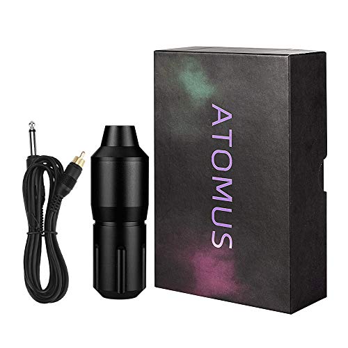 ATOMUS Rotary Tattoo M¨¢quina Con RCA Cord 9000r/m Profesional Shader Liner Espacio De Aluminio Tattoo Motor Pen cartucho Pen para Tattoo artistas